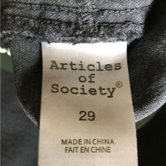 Articles Of Society Jeans Sarah Skinny Size 29 NWT - Picture 7 of 9